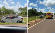 Idoso fica em estado grave ap&oacute;s acidente na BR-163 em Mato Grosso do Sul