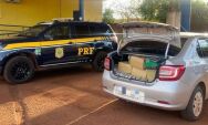 PRF apreende 378 kg de maconha na BR-163; droga seria levada para o Mato Grosso
