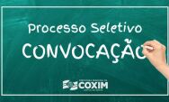 Prefeitura de Coxim convoca candidatos aprovados em Processo Seletivo para contrata&ccedil;&atilde;o tempor&aacute;ria