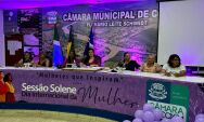 Sess&atilde;o Solene do dia da mulher emociona p&uacute;blico presente na C&acirc;mara Municipal de Coxim