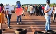 Ap&oacute;s morte de crian&ccedil;a, manifestantes
ocupam BR-163 pedindo por melhorias