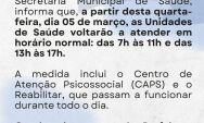 Coxim Retoma Atendimento Integral nas Unidades de Sa&uacute;de
