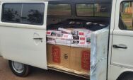 Kombi com cigarros contrabandeados &eacute; apreendida em MS a caminho de SP

