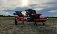 Beb&ecirc; debilitada &eacute; resgatada de avi&atilde;o em &aacute;rea remota do Pantanal
