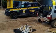 Motorista &eacute; preso transportando 42 Kg de haxixe em compartimento oculto de Fiat Uno
