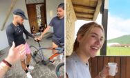 Z&eacute; Felipe enfrenta novo desafio e conta com apoio de Virginia para aprender a pedalar