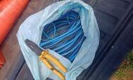 Homem &eacute; preso em flagrante por furto de fios de energia em pra&ccedil;a de Coxim