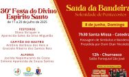 A Alma de Coxim na Sa&iacute;da da Bandeira do Divino: Vem a&iacute; a festa do Divino 2025