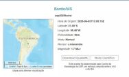 D&eacute;cimo terremoto do ano em MS "sacodiu" Bonito na &uacute;ltima 3&ordf; feira