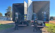 Dois caminh&otilde;es com produtos de contrabando s&atilde;o apreendidos em Campo Grande
