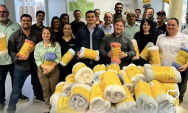 Solidariedade que aquece: funcion&aacute;rios da C&acirc;mara Municipal de Coxim arrecadam cobertores 