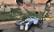 Motociclista b&ecirc;bado atropela m&atilde;e com crian&ccedil;a e beb&ecirc; de colo em Camapu&atilde;
