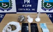 Pol&iacute;cia Militar prende casal por tr&aacute;fico de drogas em Costa Rica
