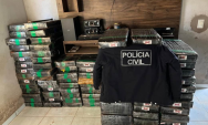 Pol&iacute;cia localiza dep&oacute;sito de drogas e apreende quase duas toneladas de maconha
