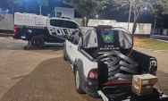 Pol&iacute;cia Militar de Rio Verde (MS) intercepta ve&iacute;culo com carga de suposto golpe aplicado 