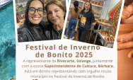 Rio Verde de Mato Grosso marca presen&ccedil;a no Festival de Inverno de Bonito 2025