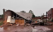 Temporal provoca destelhamentos, queda de &aacute;rvores e falta de energia em Amambai
