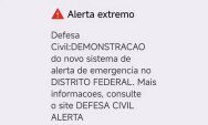 Defesa Civil testa aviso de desastre via celular no DF, GO, MS e MT