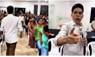 Pastor mirim explode com fiel ao ser
chamado de falso
profeta em igreja de MS: 'voc&ecirc; tem amante'