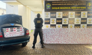 Vectra com dois mil pacotes de cigarros contrabandeados &eacute; apreendido na BR-267
