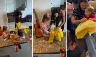 Ana Castela mima filhos de Z&eacute; Felipe com presentes