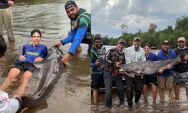Adolescente fisga peixe maior que o pr&oacute;prio tamanho durante pescaria em MS