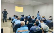 Pol&iacute;cia Militar leva li&ccedil;&atilde;o de cidadania e seguran&ccedil;a no tr&acirc;nsito &agrave; Sanesul de Coxim