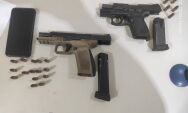 Pol&iacute;cia Civil prende trio em flagrante por negocia&ccedil;&atilde;o de armas em Coxim
