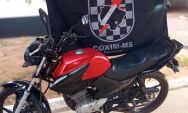 Pol&iacute;cia Militar recupera motocicleta furtada ap&oacute;s den&uacute;ncia an&ocirc;nima em Coxim
