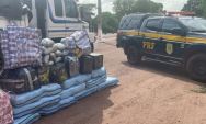 PRF apreende 426 kg de skunk e 19 kg de coca&iacute;na em caminh&atilde;o durante abordagem
