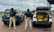 Pol&iacute;cia apreende mais de uma tonelada de maconha e recupera ve&iacute;culo roubado na BR-163
