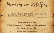 Grupo de Teatro "Melhor Idade em Cena" apresenta o espet&aacute;culo Mem&oacute;ria em Retalhos