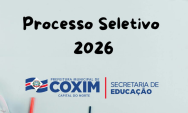 Prefeitura de Coxim abre Processo Seletivo para contrata&ccedil;&atilde;o tempor&aacute;ria de profissionais da Educa&ccedil;&atilde;o
