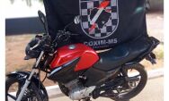 Mais uma moto &eacute; furtada em Coxim e recuperada pela PM ap&oacute;s den&uacute;ncia an&ocirc;nima 