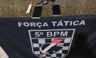 For&ccedil;a T&aacute;tica prende foragido com arma de fogo ap&oacute;s den&uacute;ncia de tiros em bairro de Coxim 