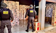 DOF apreende 280 mil ma&ccedil;os de cigarros contrabandeados e prende homem em MS
