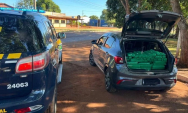 Pol&iacute;cia apreende 355 quilos de maconha em Maracaju com ve&iacute;culo roubado e placas falsas
