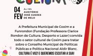 Coxim abre o ano cultural com encontro que convoca artistas e fazedores de cultura