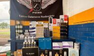 Fiscaliza&ccedil;&atilde;o na MS-164 termina com apreens&atilde;o de medicamentos, celulares e produtos importados