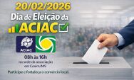 Associa&ccedil;&atilde;o Comercial de Coxim realiza nesta sexta-feira (20) elei&ccedil;&atilde;o para Diretoria e Conselhos