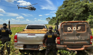 DOF apreende 1,95 tonelada de maconha ap&oacute;s persegui&ccedil;&atilde;o com helic&oacute;ptero em Ponta Por&atilde;