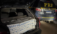Motorista adolescente &eacute; flagrado com 5 mil ma&ccedil;os de cigarros estrangeiros durante abordagem na BR-41