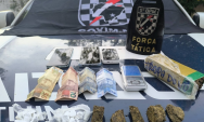 Pol&iacute;cia Militar em Coxim prende homem por tr&aacute;fico de drogas e fecha "boca de fumo"