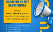 Carn&ecirc; do IPTU 2026 j&aacute; est&aacute; dispon&iacute;vel e pagamento contribui para investimentos em Coxim