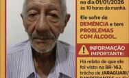 Coxinense de 78 anos est&aacute; desaparecido h&aacute; 39 dias e fam&iacute;lia vive ang&uacute;stia sem not&iacute;cias