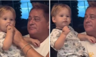 V&iacute;deo de Leonardo com o neto viraliza e divide opini&otilde;es na web