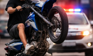 Jovem &eacute; preso ap&oacute;s ser flagrado empinando moto e avan&ccedil;ando sinal no centro de Rio Verde
