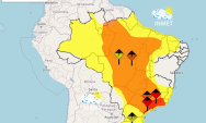 Sexta-feira deve ser de chuva e trovoadas em Coxim, com m&aacute;xima de 31&deg;C
