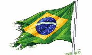 Bandeira do Brasil hasteada em trevo de Dourados est&aacute; rasgada
