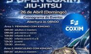 No pr&oacute;ximo dia 26 de abril acontecer&aacute;  o 3&ordm; Open Coxim de Jiu-Jitsu 